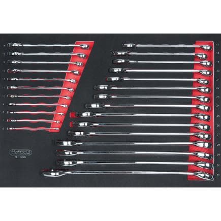 KS TOOLS 781.0026 - Jeu de clés mixtes CHROMEplus en module SCS 1/1 (26 pcs.)