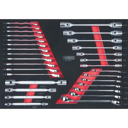 KS TOOLS 781.2030 - Jeu de clés CHROMEplus en module SCS 1/1 (30 pcs.)