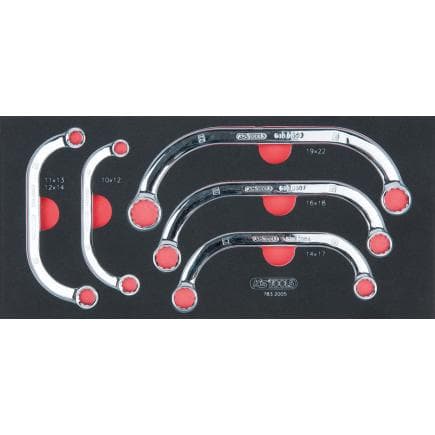 KS TOOLS 783.2005 - Jeu de 5 clés polygonales pour module de démarrage CHROMEplus 1/3 SCS (5 pcs.)