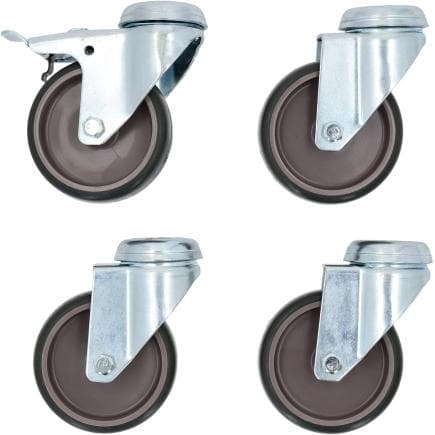 KS TOOLS 160.0690-01 - Jeu de roulettes de rechange pour manœuvre de jantes et pneus (4 pcs.)