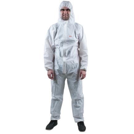 KS TOOLS 500.8008 - Vêtement de protection à usage unique L, blanc