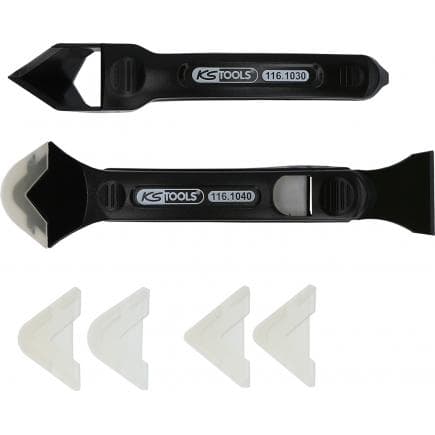 KS TOOLS 116.1050 - Jeu de spatules et grattoirs FUGENFIX (7 pcs)