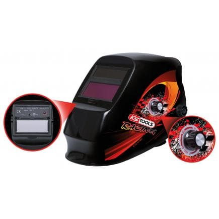 KS TOOLS 310.0180 - Casque de protection automatique pour soudeur, Racing Design