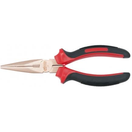 KS TOOLS 962.0610 - Pince à bec demi-rond BERYLLIUM plus 180 mm