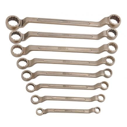 KS TOOLS 963.7477 - Jeux de clés polygonales BRONZE plus coudée 1/4-1" (8 pcs)