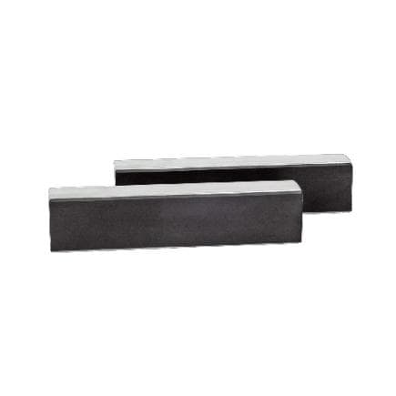 KUKKO 545G125 - Mâchoires d'étau en aluminium gris avec bande magnétique et caoutchouc