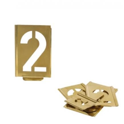 KUKKO 327-020-Z - Jeu de pochoirs pour l'impression de numéros professionnels avec mécanisme enfichable