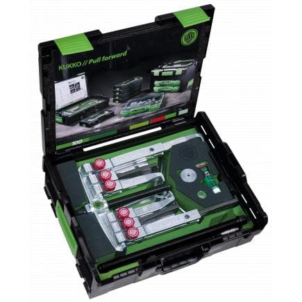 KUKKO K-2030-20+S+B - Jeu d'extracteurs universel à 2 et 3 bras avec deux types de crochets d'extraction et broche hydraulique