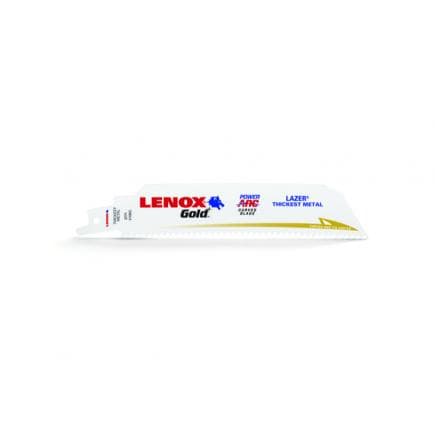 LENOX 210886066GR - Lame GOLD® POWER ARC™ courbe pour scie sabre, pour démolition