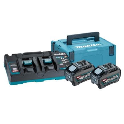 MAKITA 191U13-9 - PowerPack XGT® avec deux Li-ion batteries 5,0 Ah et un chargeur rapide 40 V
