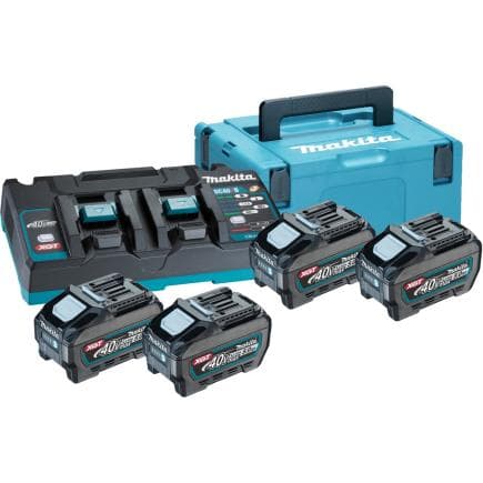 MAKITA 191U42-2 - PowerPack XGT avec quatre batteries 5,0 Ah et un chargeur rapide 40V