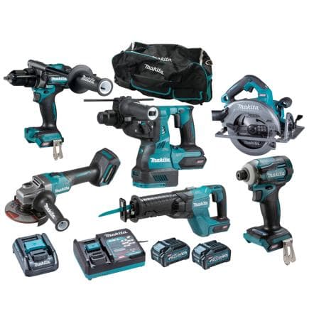 MAKITA DK0115G601 - Ensemble perforateur et scie circulaire XGT® (avec 2 batteries et chargeur)