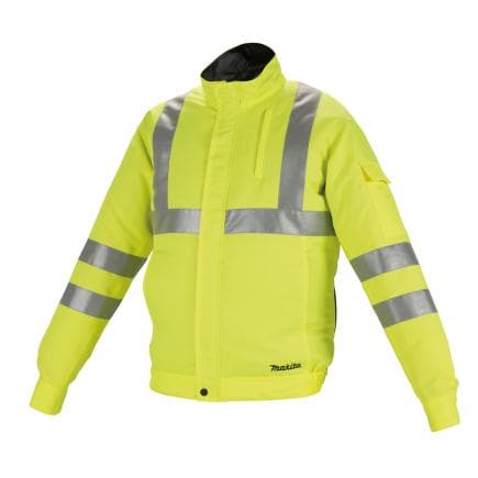 MAKITA DFJ214ZL - Veste de nuit ventilée haute visibilité avec réflecteur alimenté par batterie LXT®/CXT® 18/14.4/12Vmax (sans batterie)