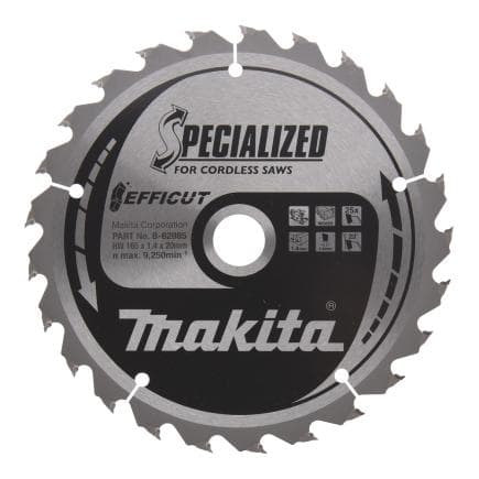 MAKITA B-62985 - Lame Efficut T.C.T., 165x20mm, 25T
