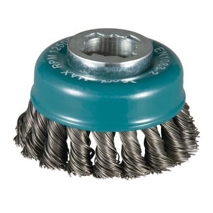 MAKITA D-73380 - Brosse en tasse X-LOCK ø fil tressé en acier inoxydable de 80 mm