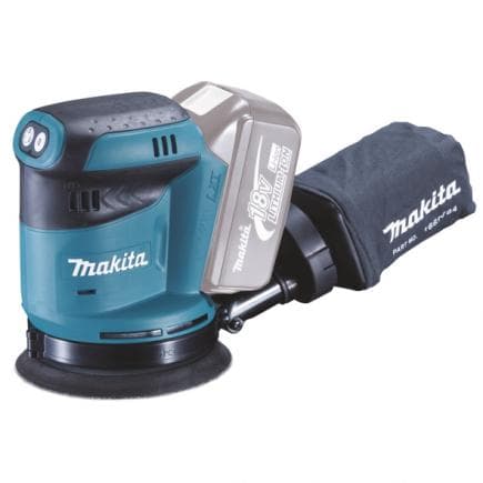 MAKITA DBO180ZJ - PONCEUSE ORBITALE 18V 125 mm - en coffret sans batterie et chargeur de batterie
