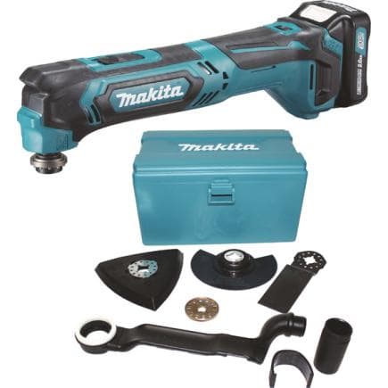 MAKITA TM30DSAJX1 - OUTIL MUlIFONCTION 10,8V - EMBRAYAGE - en coffret, 5 accessoires, avec 2 batteries 2.0Ah et chargeur