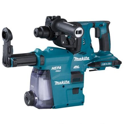 MAKITA DHR282ZWJU - HAMMER 36V SDS-Plus 28 mm - AWS - in a case without batteries and charger with suction kit