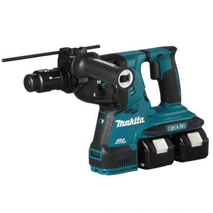 MAKITA DHR283T2JU - MARTEAU 36V SDS-Plus 28 mm - AWS - en coffret avec 2 batteries 5,0Ah et double chargeurs de batterie et 2 broches