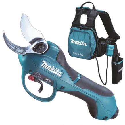 MAKITA DUP361PT2 - CISEAUX D'ÉLAGAGE 18Vx2 - avec 2 batteries 5.0Ah et chargeur de batterie - avec accessoires