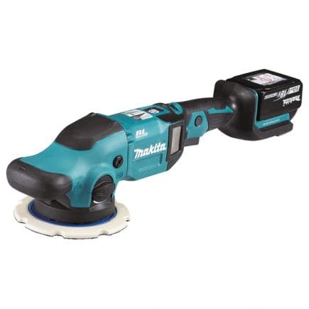 MAKITA DPO600RTE - 18V Brushless Random Orbit Polisher LXT - with backing pad, 2 batteries 5.0Ah and charger