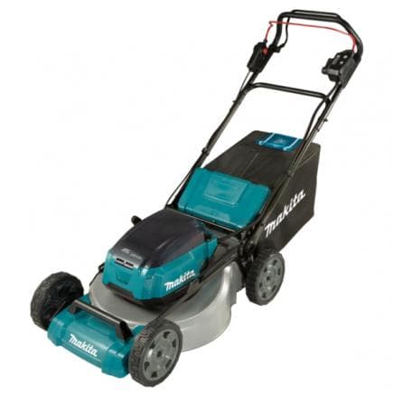 MAKITA DLM532PT4 - TONDEUSE AUTOMOTRICE 36V (4 SLOT) 53 cm - avec 4 batteries 5.0Ah, chargeurs de batterie et déflecteur de décharge latérale