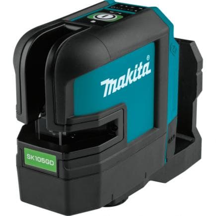MAKITA SK105GDZ - TRACEUR LASER 12Vmax - 2 LIGNES - VERT - avec accessoires, sans batterie et chargeur de batterie
