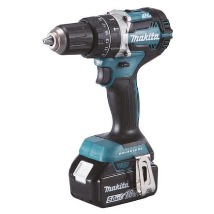 MAKITA DHP484RTJ - PERCEUSE VISSEUSE A PERCUSSION 18V 13 mm - 60 Nm - en coffret avec batteries 5.0Ah et chargeur