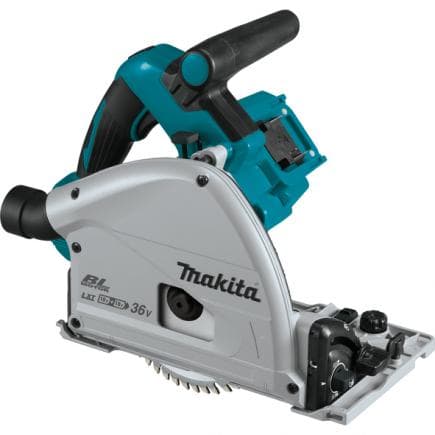 MAKITA DSP601ZJU - SCIE CIRCULAIRE IMMERGÉE 36V 165 mm - AWS - en coffret sans batteries et chargeur de batterie
