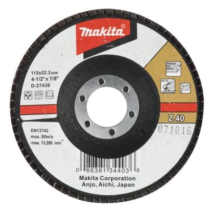 MAKITA D-27464 - Zirconium flap disc 115 mm