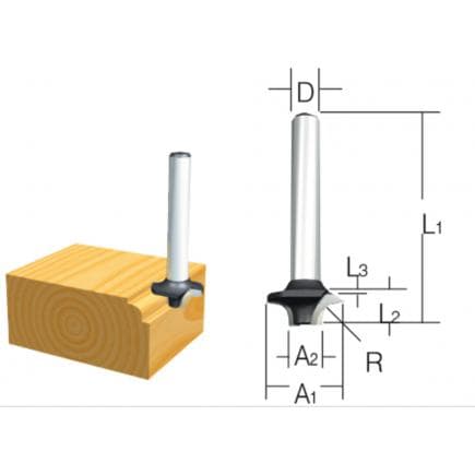 MAKITA D-09519 - Diamond profile milling cutter