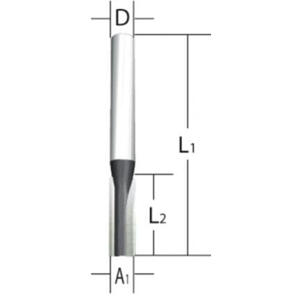 MAKITA D-09276 - Diamond fluted milling cutter