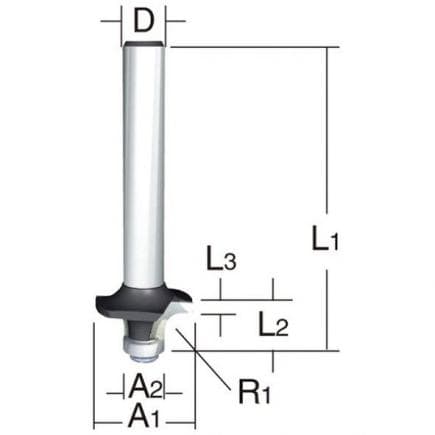 MAKITA D-11209 - Convex radius milling cutter