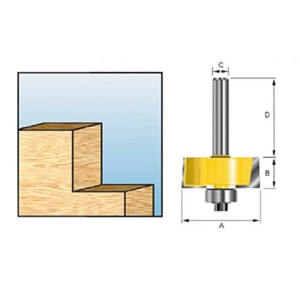 MAKITA D-11536 - Rebating milling cutter