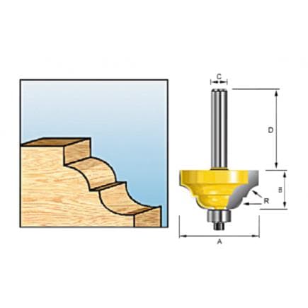 MAKITA D-11639 - Classic Roman ogive milling cutter