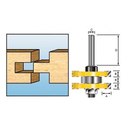 MAKITA D-11994 - Milling cutter for projections/grooves