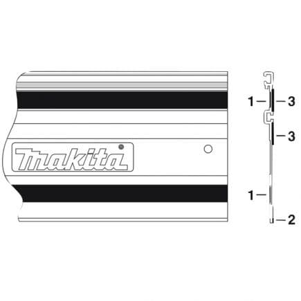 MAKITA 423359-2 - Splinter guard bottom rail