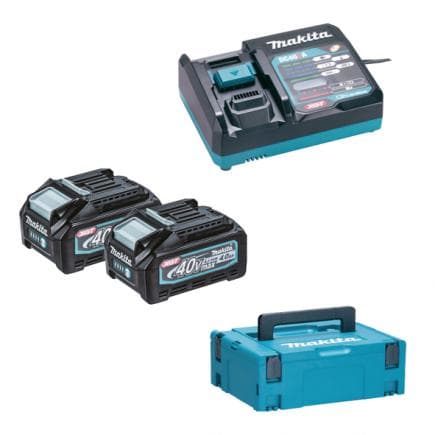 MAKITA 191J97-1 - Lot de 2 batteries et chargeurs de batterie - en coffret