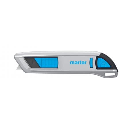 MARTOR 50000610.02 - Couteau de sécurité SECUNORM 500 à lame trapézoïdale et profondeur de coupe de 7 mm n° 50000610