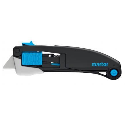 MARTOR 10150610.02 - Couteau de sécurité SECUPRO MAXISAFE à protection en métal et lame trapézoïdale arrondie n° 10150610