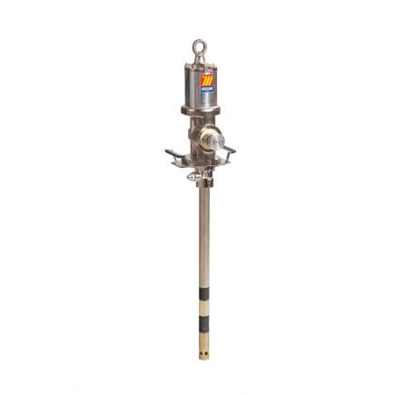 MECLUBE 011-0950-074 - Pompe pneumatique industrielle pour graisses R 50 : 1 Mod. 950 bridé double effet longueur d'aspiration 740 mm