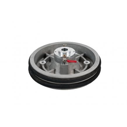 MECLUBE 012-1250-200 - Diaphragme aluminium avec double bague caoutchouc ø 585 mm pour fûts de 180 - 220 kg avec flot muliplexeur F 2" G