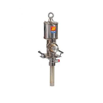 MECLUBE 021-1214-000 - Pompe pneumatique industrielle pour huile et similaire R 14 : 1 Mod. 1214 bride double effet pour positions fixes