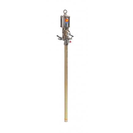 MECLUBE 021-1214-125 - Pompe pneumatique industrielle pour huile et similaire R 14 : 1 Mod. 1214 brides double effet pour cuves de 750 1500 l