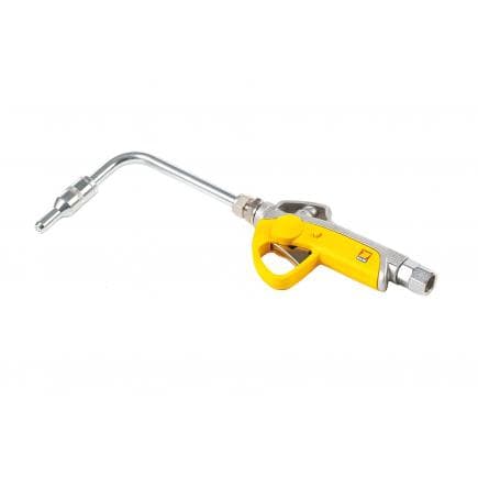 MECLUBE 024-1231-D00 - Pistolet de distribution d'huile Extrémité rigide 90° valve anti-goutte ø 14 mm