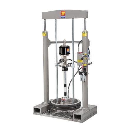 MECLUBE 012-1375-P60 - Kit de pressage de graisse pour fûts de 180-220 kg avec pompe r=75:1 8,0 kg/min