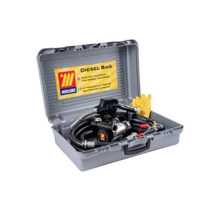 MECLUBE 090-5024-B45 - Kit de pompe électrique pour diesel SACS DIESEL 45 l/min 24V avec arme automatique