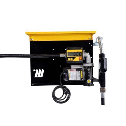 MECLUBE 090-5248-060 - Distributeur mural pour transfert diesel WALL MEC 60 l/min 230V avec arme automatique et débitmètre numérique