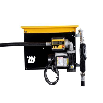 MECLUBE 090-5348-100 - Distributeur mural pour transfert diesel WALL MEC 100 l/min 230V avec arme automatique, débitmètre numérique et kit...