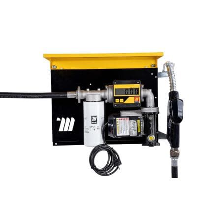 MECLUBE 090-5349-070 - Distributeur mural pour transfert diesel WALL MEC 70 l/min 230V/50Hz avec arme automatique, débitmètre numérique, filtre et...